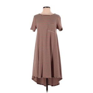 LuLaRoe Carly Swing Dress High/Low Size Extra Small (Oversized) Ribbed Stripe